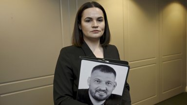 Беларуският опозиционер Сергей Тихановски съпруг на бившата кандидатка за президент