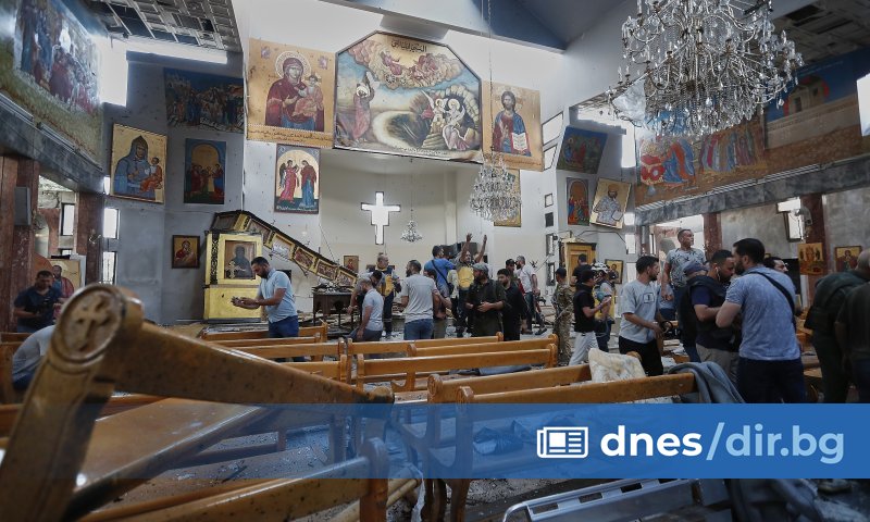 Камикадзе се взриви в православен храм в Дамаск и уби