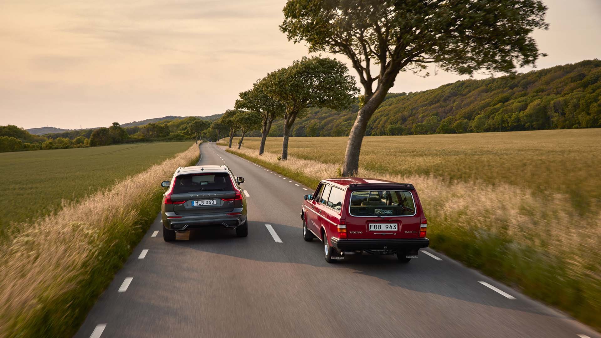 Volvo XC60 и Volvo 240 
