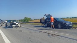 Тежка катастрофа на Околовръстното шосе на Пловдив