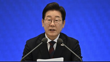 Президентът на Южна Корея каза на днешната пресконференция по повод