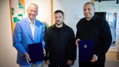 В присъствието на президента на Украйна Володимир Зеленски в Дания