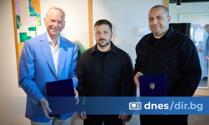 В присъствието на президента на Украйна Володимир Зеленски в Дания