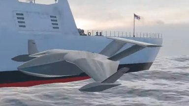 Нов боен турски дрон лети над морето с 30 кг боеприпаси (видео)