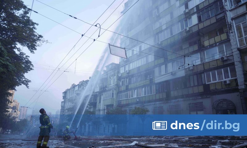 При руски удари в 4 района на Киев през изминалата