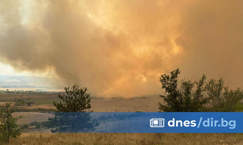 Поредният голям пожар се разгоря и близо до столицата -