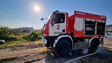 Пожар в района на местността Иканталъка между Балчик и Каварна