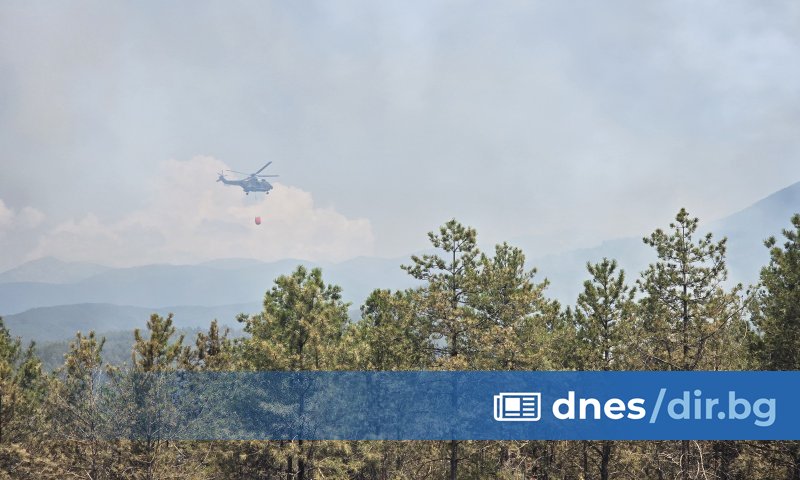 По думите му засегнатите от огъня площи вече са над