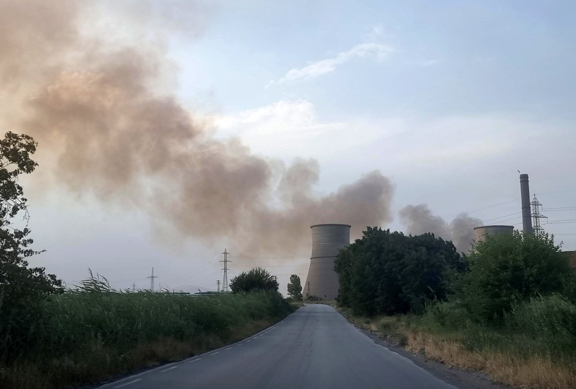 Пожарът в ТЕЦ Бобов дол