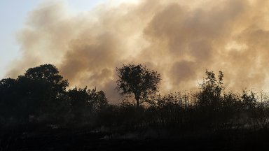 Пожарът в района на Харманли и Любимец е ограничен по всички фронтове