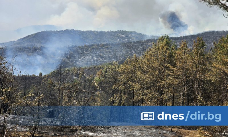 Сложна остава обстановката с големите пожари на територията на страната.