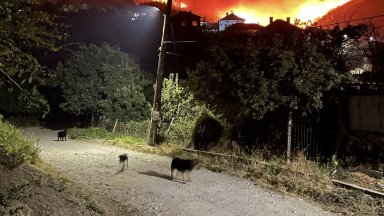 Заради пожара: Евакуират хора от село Плоски, опасен дим над Сандански (видео)