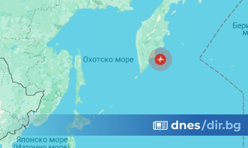 Силното земетресение с магнитуд 7,4, разтърсило Камчатка, е един от