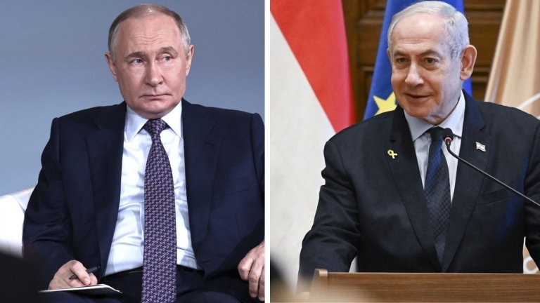 Путин и Нетаняху разговаряха по телефона, израелският премиер свиква военновременния кабинет