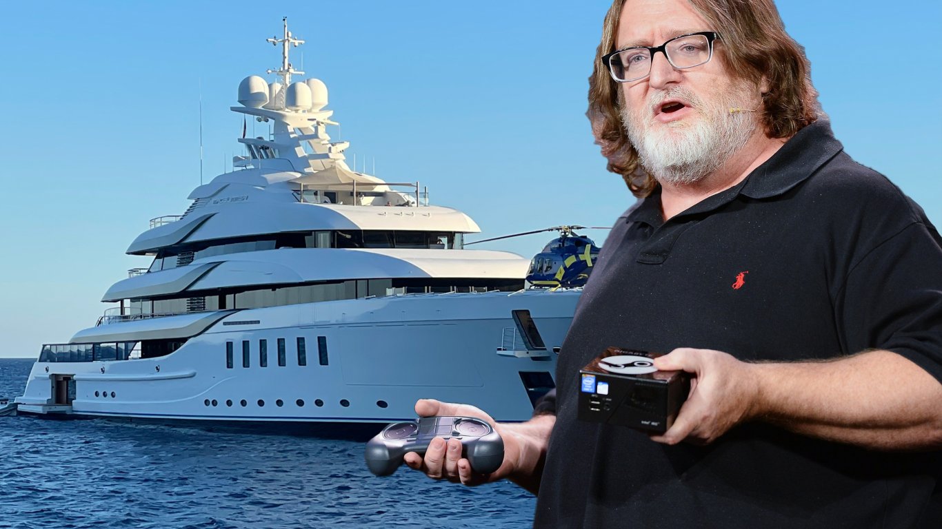 Основателят на Valve, Гейб Нюъл, закупи компания за суперяхти