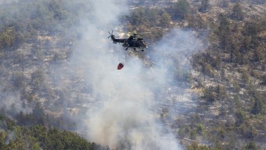 Екипаж от състава на 24 а авиобаза в Крумово с вертолет