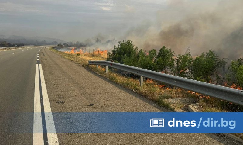 Отвориха магистрала Марица за движение след 8-часова обсада на огъня,