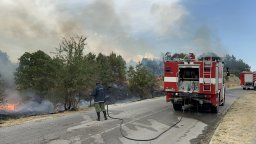 Въвеждат частично бедствено положение в община Хасково заради пожара край село Момино