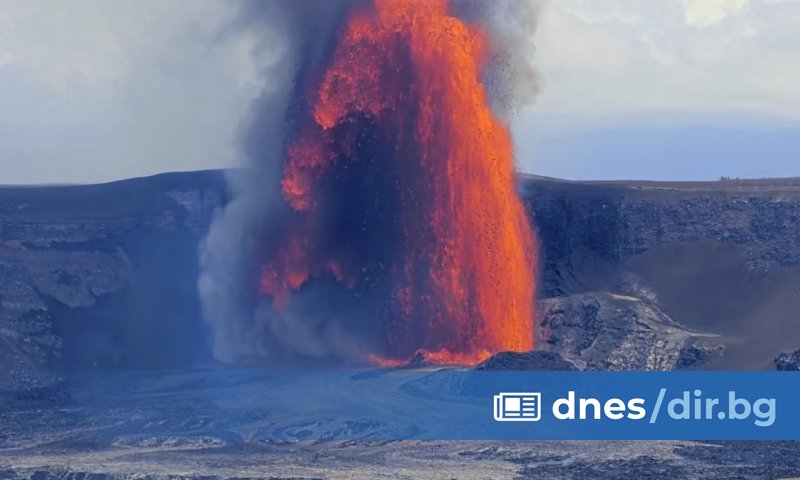Над 12-часово представление с лава поднесе вулканът  на Хавайските острови,
