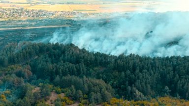 Четвърти ден продължава борбата с огъня в района на Сунгурларе