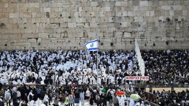 Две от най свещените места в Йерусалим комплексът на Стената