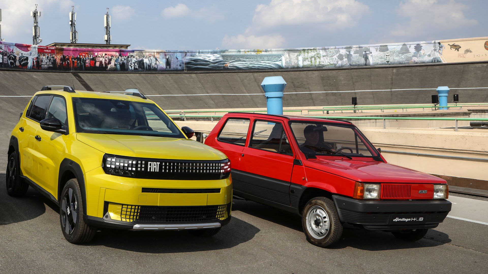 Новият FIAT Grande Panda и първият FIAT Panda от 1980 година