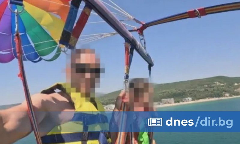 Коланите на фаталния парашут, използван за атракция при парасейлинг в