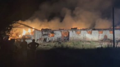 Пожар изпепели кравеферма в казанлъшкото село Кънчево