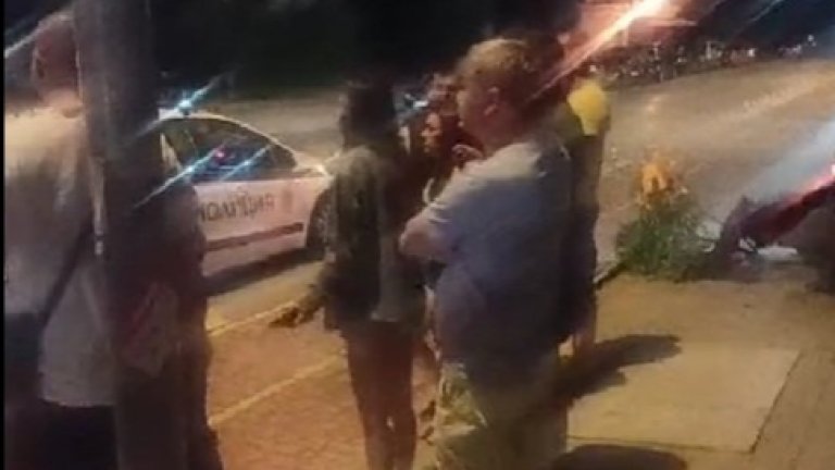 Шофьор се наниза челно във входа на жилищен блок в "Дружба" 2 в София (видео)