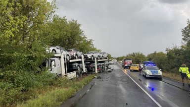 Тежка катастрофа с ранени на път I 1 Е 79 в района