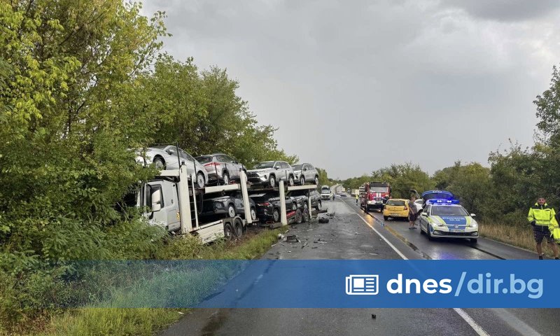 Тежка катастрофа с ранени на път I-1 (Е-79) в района