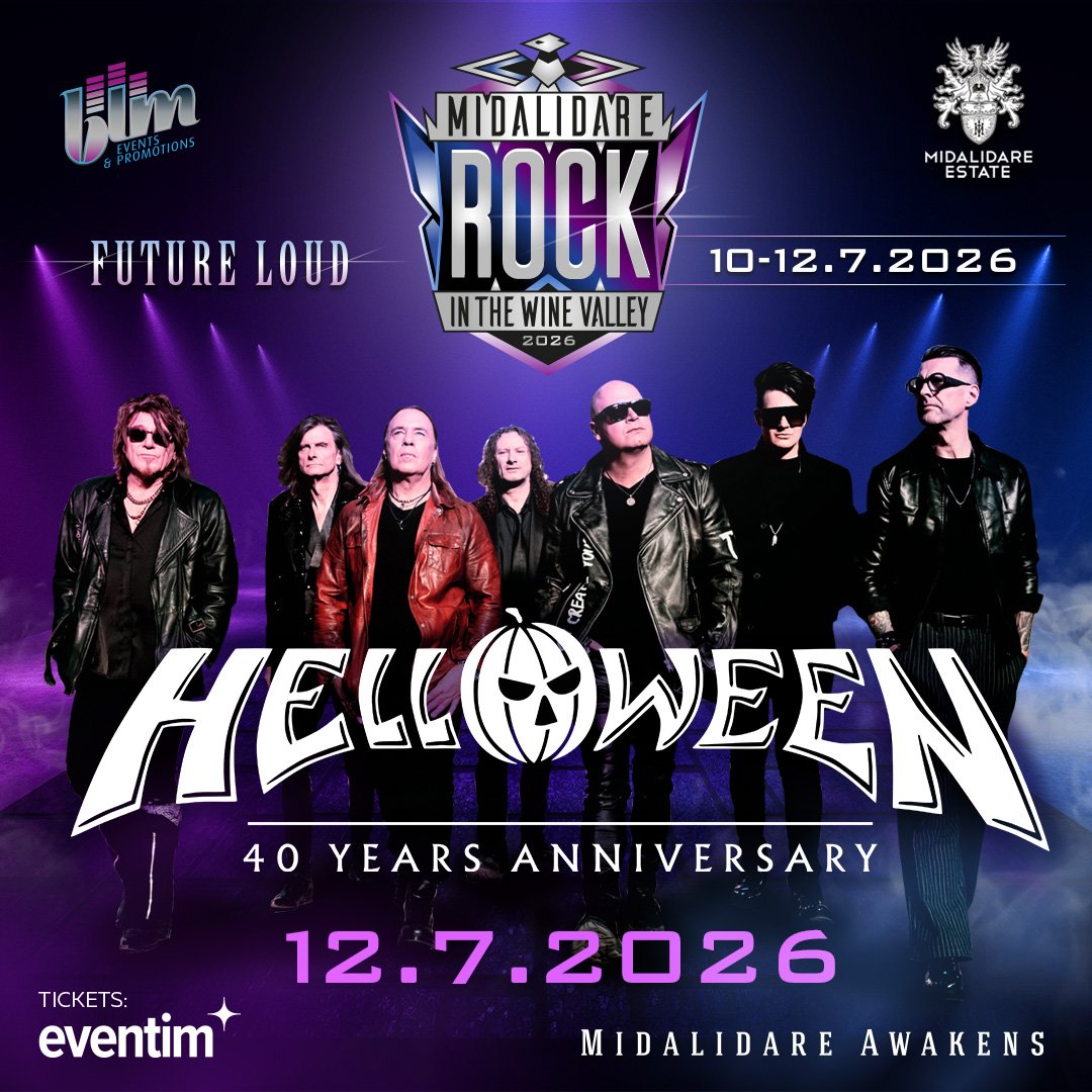 Helloween : Първият хедлайнер на Midalidare Rock in the Wine Valley 2026