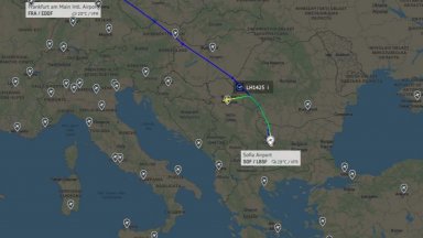 Самолет на немската авиокомпания Lufthansa по маршрута София Франкфурт кацна