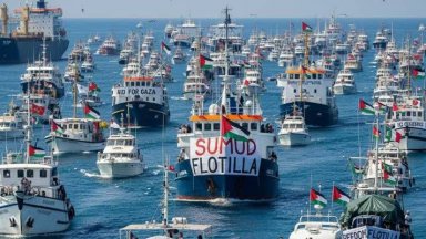 Флотилията от кораби насочила се към ивицата Газа за да