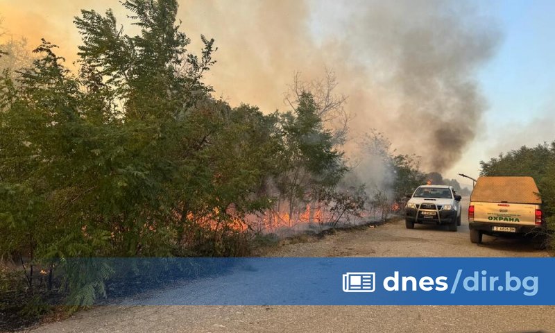 Днес продължава борбата с пожара в Сакар планина, който вече