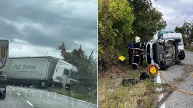 Тежка катастрофа затвори пътя Русе Бяла в участъка между