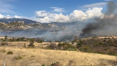 Пожар е възникнал в района на село Илинденци в община