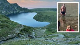 Италиански турист се изкъпа в езерото "Бъбрека" в Рила