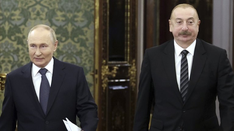Путин обясни на Алиев как руски ракети са свалили азерски пътнически самолет