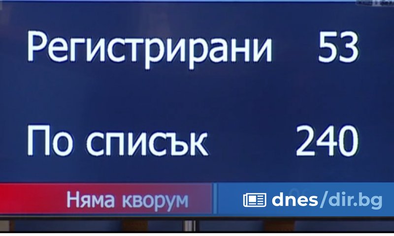Трети ден парламентът няма да работи заради липса на кворум.ПарламентътЕксперт