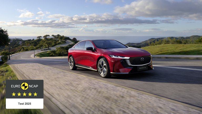 Новата Mazda 6e получи 5-звезден рейтинг от Euro NCAP
