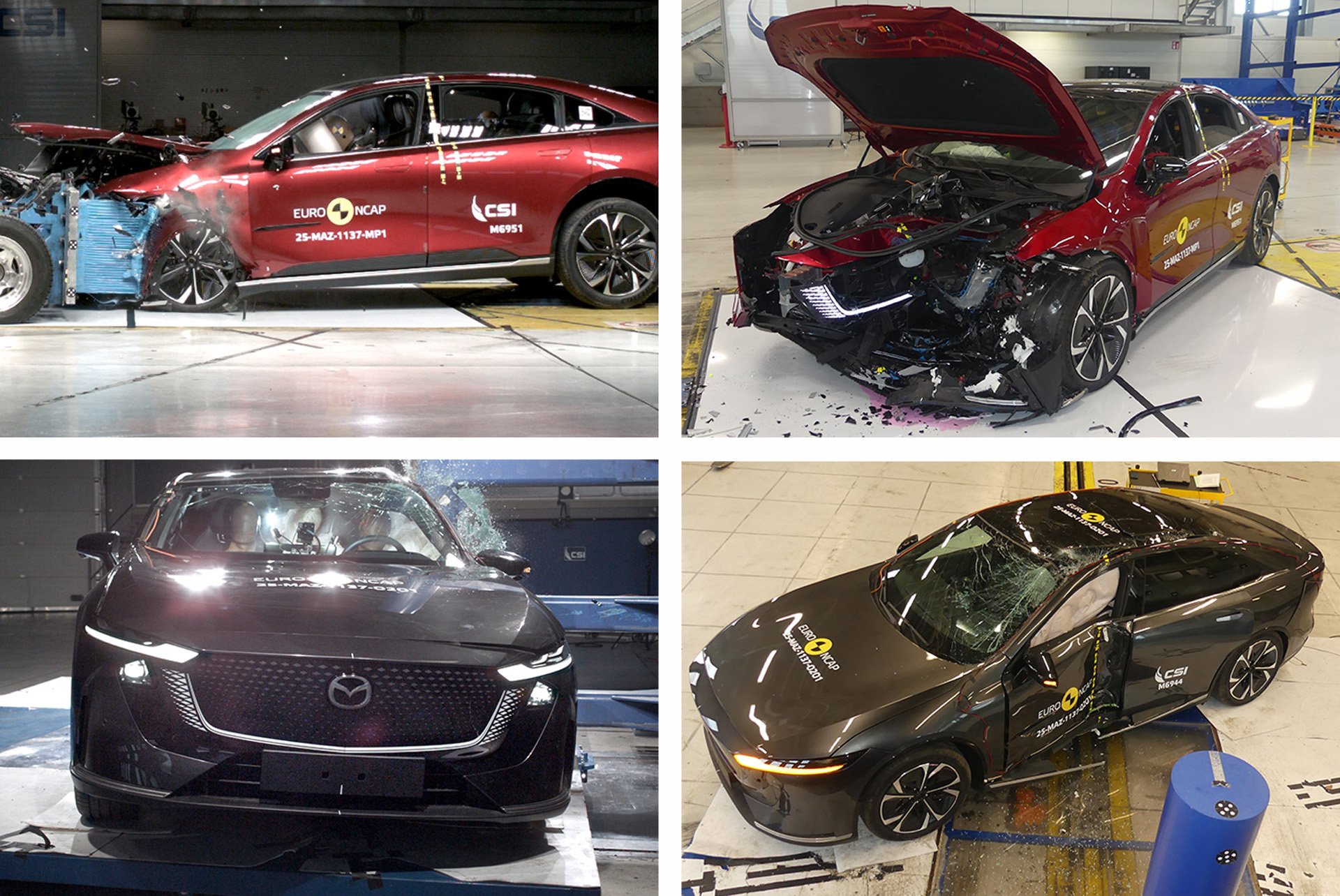 Краш-тестовете на Mazda 6e от Euro NCAP