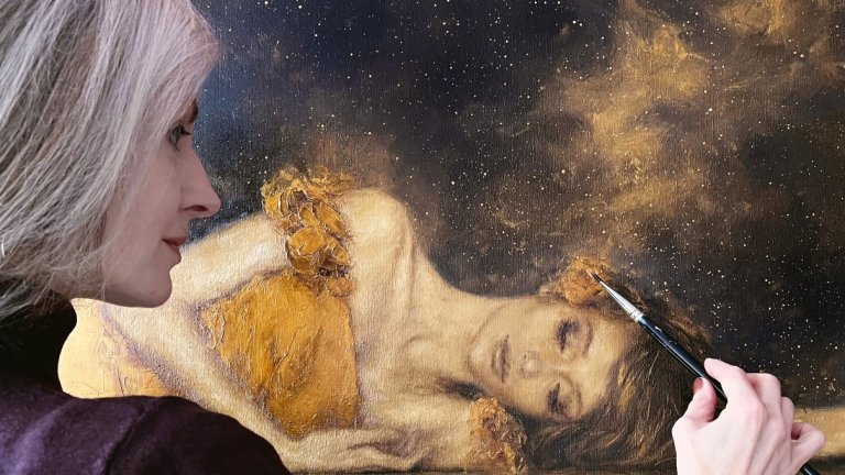 Балет и четка се срещат в изложбата "Сред звездите"