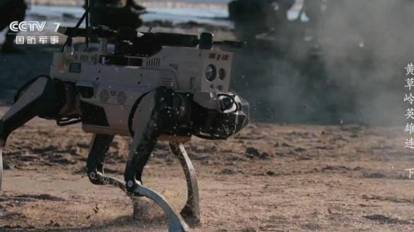 Китай тренира инвазия с кучета-роботи
