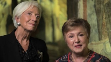 Кристалина Георгиева показа на Кристин Лагард Боянската църква (видео)