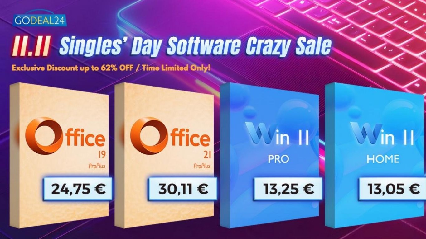 Вземете доживотен лиценз за MS Office 2021 само за 30.11€ и Windows 11 Pro за 13.25€!