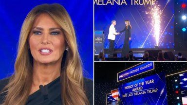 Обявиха Мелания Тръмп за "Патриот на годината" (видео)