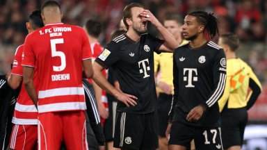 Кейн спаси Байерн от издънка, а мечтата за рекорд потъна