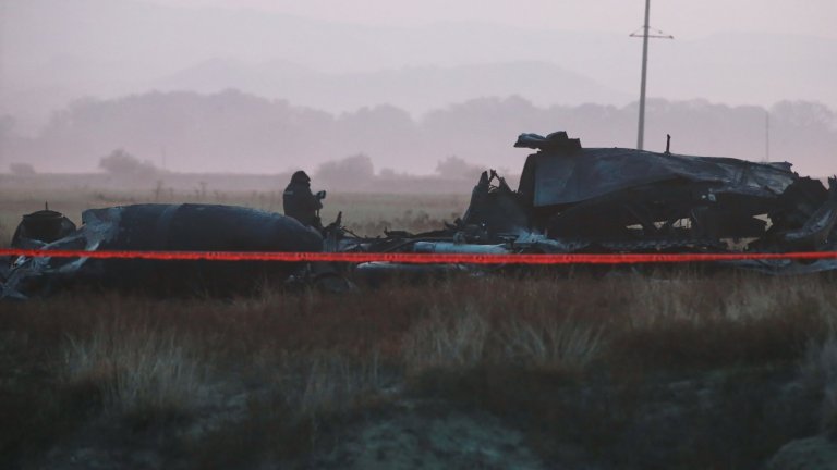 Намерена е черната кутия на турския военен самолет, който се разби в Грузия (снимки)