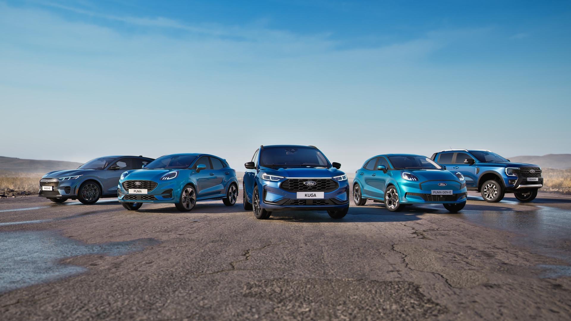 Системата BlueCruise се предлага за моделите Ford Mustang Mach-E, Puma, Puma Gen-E, Kuga и Ranger PHEV